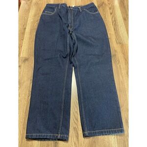 Duke Jeans, Women's W42, Blue, Denim, Straight Leg, Pockets, Stretchable Waist